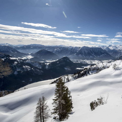 Der Loser Berg lädt ein zu Schneewanderungen und Skifahren. Vom Hotel Seevilla erhalten Sie einen Gratis Transfer zu den Skiliften