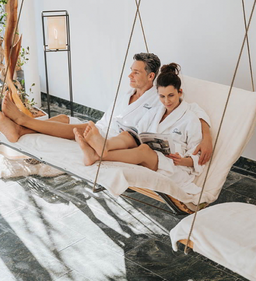 Entspannen nach einer wohltuenden Wellnessanwendung im 4 Sterne Superior Hotel Seevilla in Altaussee